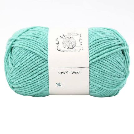 LGCASL Hand-Knitted Yarn #2 Pure White , 1Pc100G Hand Woven Cotton Yarn Soft Crochet Yarn for Hand Knitting Warm Sweater Sofa Cushion Scarf Diy Interlaced Teal.