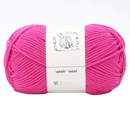 LGCASL Hand-Knitted Yarn #2 Pure White , 1Pc100G Hand Woven Cotton Yarn Soft Crochet Yarn for Hand Knitting Warm Sweater Sofa Cushion Scarf Diy Rose Red.