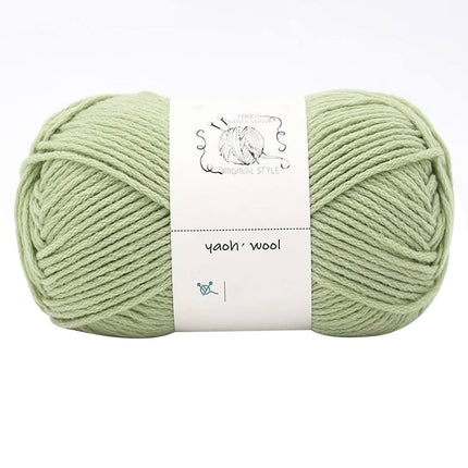 LGCASL Hand-Knitted Yarn #2 Pure White , 1Pc100G Hand Woven Cotton Yarn Soft Crochet Yarn for Hand Knitting Warm Sweater Sofa Cushion Scarf Diy red bean paste green.