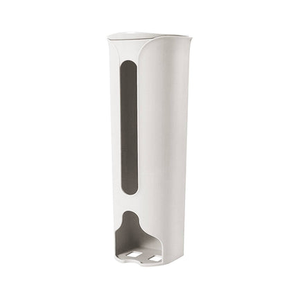 1 Storage Box Grocery Bag Holder Wall Mount Garbage Storage Bag Dispenser Hanging Can with Cover Kitchen Bag Holder Dispenser for Bags One Size B.