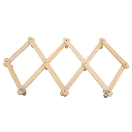 LGCASL, Telescopic Folding Coat Rack Wall Wooden Coat Rack for Hat Cap Belt Umbrella Drying Rack on the Wall, Telescopic Folding Wall-Mounted Coat Rack Telescopic folding wall-mounted coat rack Beige.