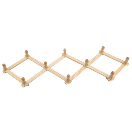 LGCASL, Telescopic Folding Coat Rack Wall Wooden Coat Rack for Hat Cap Belt Umbrella Drying Rack on the Wall, Telescopic Folding Wall-Mounted Coat Rack Telescopic folding wall-mounted coat rack Beige.