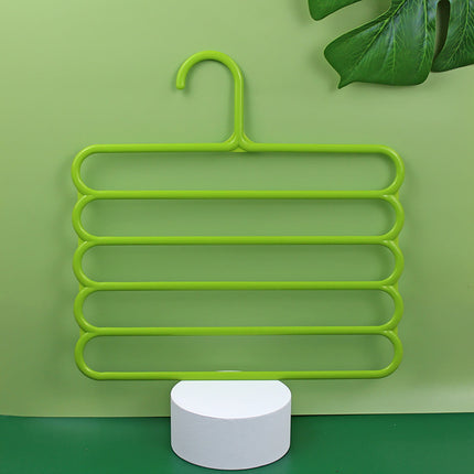 LGCASL, Pants Hanger5 Tier Hanger Non Slip Clothes Hanger for Closet Organizer Space Saving Hangers for Pants Jeans Scarf Trouser Tie Towel Clothes, Multifunctional Trouser Rack Multifunctional trouser rack White.