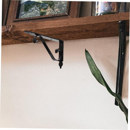 LGCASL Clearance! Wall Support Bracket Wall Support Bracket Shelf Brackets 1 Sets Bracket Grid Wall Shelf Floating Shelf Brackets Shelf Support Brackets Folding Brackets- Black S Black.