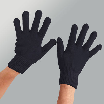 LGCASL Clearance! Winter Gloves Warm Strecty Knit Gloves for Men Women- Dark Gray One Size Black.