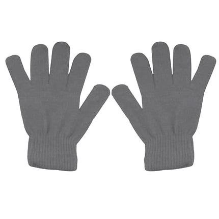 LGCASL Clearance! Winter Gloves Warm Strecty Knit Gloves for Men Women- Dark Gray One Size Light Ashy.