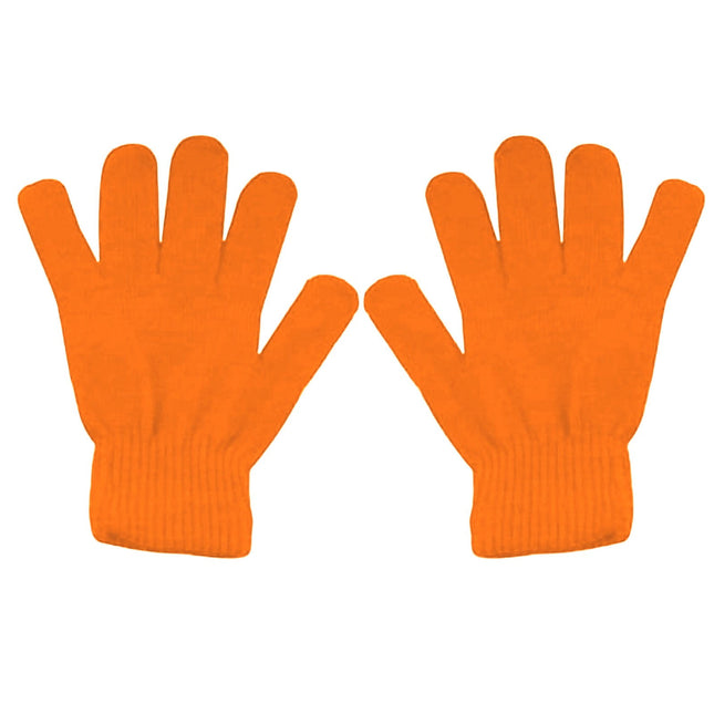LGCASL Clearance! Winter Gloves Warm Strecty Knit Gloves for Men Women- Dark Gray One Size Orange.