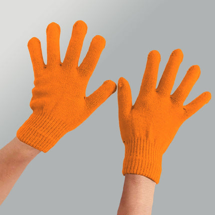 LGCASL Clearance! Winter Gloves Warm Strecty Knit Gloves for Men Women- Dark Gray One Size Orange.