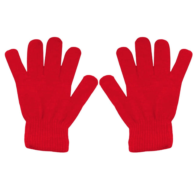 LGCASL Clearance! Winter Gloves Warm Strecty Knit Gloves for Men Women- Dark Gray One Size Red.