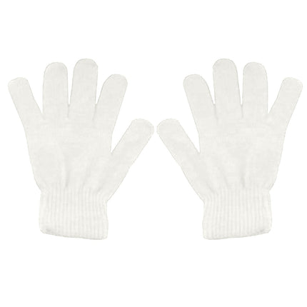 LGCASL Clearance! Winter Gloves Warm Strecty Knit Gloves for Men Women- Dark Gray One Size White.