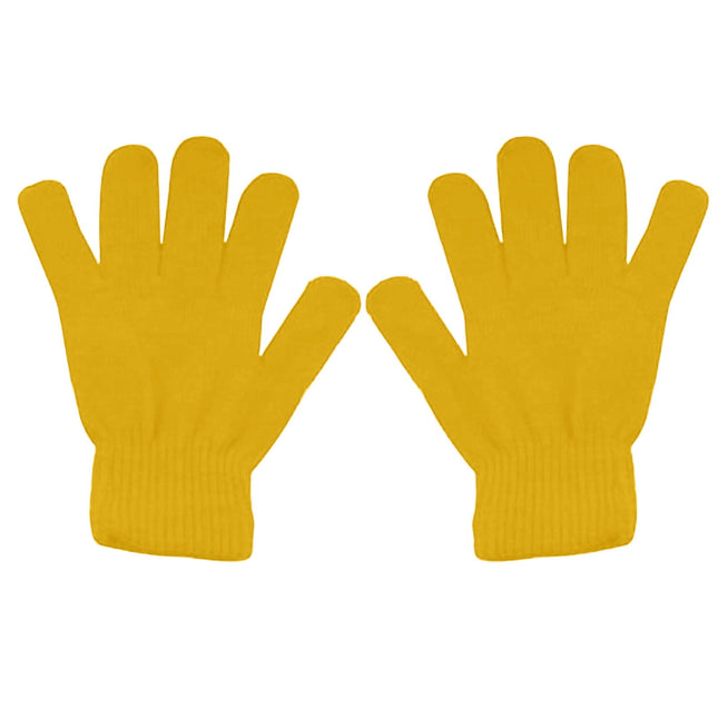 LGCASL Clearance! Winter Gloves Warm Strecty Knit Gloves for Men Women- Dark Gray One Size Yellow.