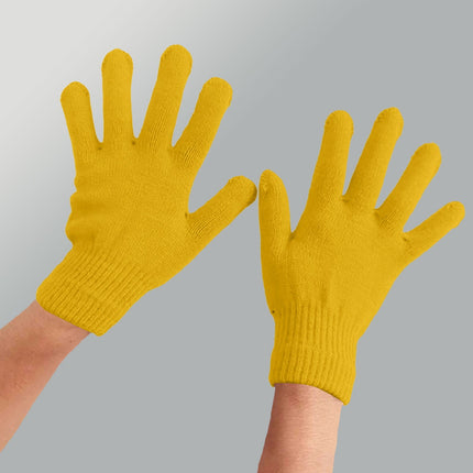 LGCASL Clearance! Winter Gloves Warm Strecty Knit Gloves for Men Women- Dark Gray One Size Yellow.