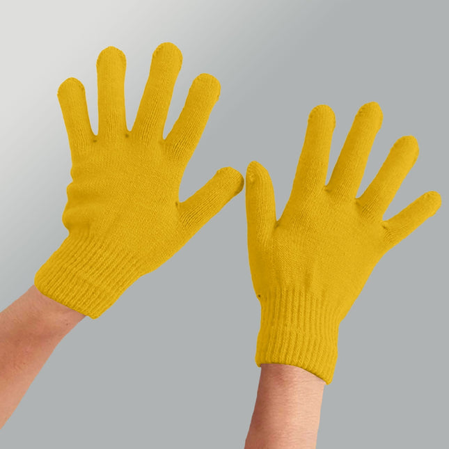 LGCASL Clearance! Winter Gloves Warm Strecty Knit Gloves for Men Women- Dark Gray One Size Yellow.