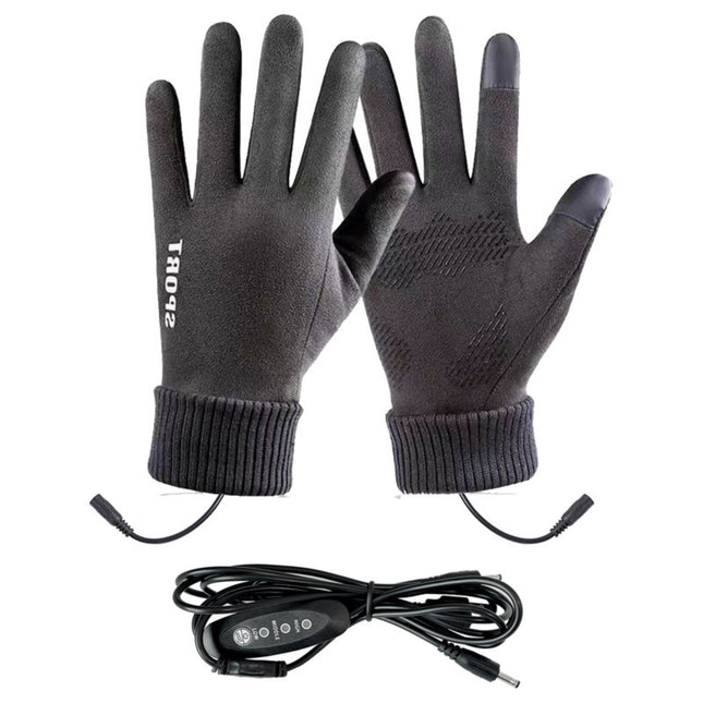 LGCASL Clearance! Heated Gloves Heated Gloves for Men Women with 3 Heat Settings Touchscreen Warming Gloves for Climbing Hiking Cycling Camping- 26 Grey.