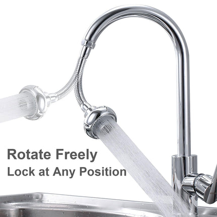 LGCASL Shaped 360° Swivel Kitchen Faucet Extender Anti Function Kitchen Faucet Sprayer Attachment Large Diameter Shower Head Water Saving 8 Inch 20 6 6cm Silver.