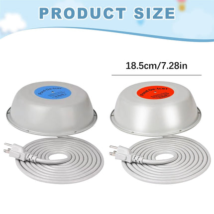 LGCASL Clearance! 1000W Floating Pond Heater Thermostatic Outdoor Fish Pond De Icer with Auto Heating & Shut Off Function Aluminum Tank Water Heater Deicer with 10Ft Power Cor- One Size A.