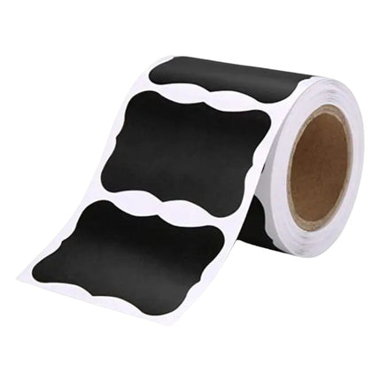 LGCASL Black Label Pieces Reusable Chalkboard Sticker 150 Erasable Jam Decorating Jars for Sticker Labels Jars Removable Chalkboard & Stationery 2ml 5*3cm Black.