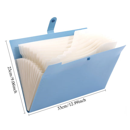 LGCASL Expanding File Organizer with 8/12 Pockets Accordion File Folders with Labels Portable Document Paper Bill Receipt Organizer Home College Schǒ-ǒl Letter Size eight A.