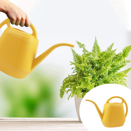 LGCASL Pot Watering Jug Small Plant Indoor Watering Plant Indoor Watering Jug Long Spout Watering Jug Watering Garden Pot Household Watering Jug Watering Garden Kettle （2L） Yellow.
