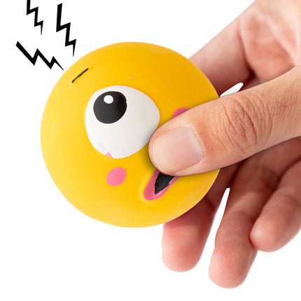 LGCASL 2.17" Squeaky Dog Toys Funny Chewing Latex Rubber Soft Fetch Play Interactive Squeaky Dog Balls for Puppy Small Medium Pet Dog （Pink One Size） Yellow.