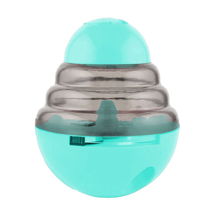 LGCASL Pet Feeding Roly-Poly Toy, Interactive Dog Dispenser Toys Slow Feeder Puzzle Dog Brain Stimulation Toys Dog Christmas Enrichment Boredom Toys for Puppy Small Medium Large Dogs Grad, Green Blue.