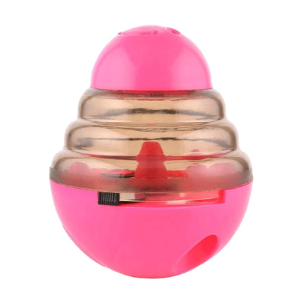 LGCASL Pet Feeding Roly-Poly Toy, Interactive Dog Dispenser Toys Slow Feeder Puzzle Dog Brain Stimulation Toys Dog Christmas Enrichment Boredom Toys for Puppy Small Medium Large Dogs Grad, Green Pink.