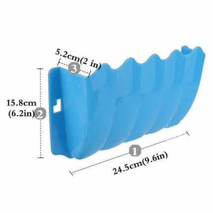 LGCASL Hanging Hay Dispenser for Pet Rabbits, Rabbit Feeder Small Animal Hay Bowl Hay Holder Large Capacity Feeder for Bunny Pig Light Blue.
