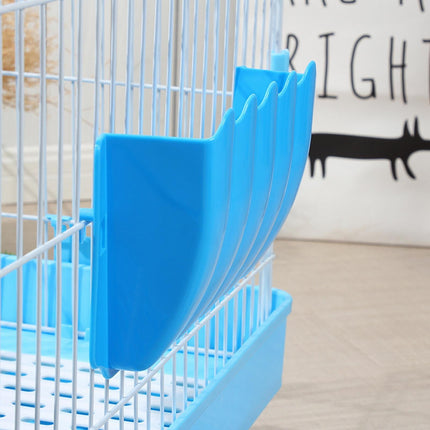 LGCASL Hanging Hay Dispenser for Pet Rabbits, Rabbit Feeder Small Animal Hay Bowl Hay Holder Large Capacity Feeder for Bunny Pig Light Blue.