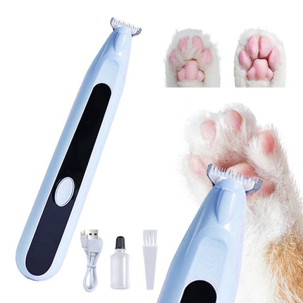 LGCASL Pet Grooming Kit, Small to Medium-Sized Pet Grooming Tools Dog Trimmer Pet Precision Trimmer for Cordless Dog Clipper Trimmer for Dogs Usb Rechargeable Noise Dog Grooming for Ears, White Blue.