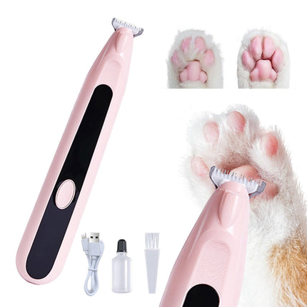 LGCASL Pet Grooming Kit, Small to Medium-Sized Pet Grooming Tools Dog Trimmer Pet Precision Trimmer for Cordless Dog Clipper Trimmer for Dogs Usb Rechargeable Noise Dog Grooming for Ears, White Pink.