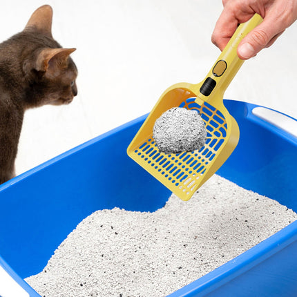 LGCASL Rechargeable Spray Deodorizing Cat Litter Scoop, Large Sized Rechargeable Spray Litter for Home Use Litter Scooping Tool, White Yellow.