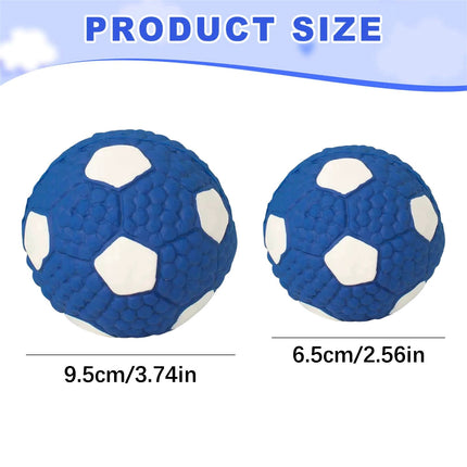 LGCASL Soccer Ball Chew Toy Dog Toy Squeak Rubber Fun Suitable for Large and Medium Sized Dogs Dog Toy Squeak Rubber Fun Suitable for Large and Medium Sized Dogs (Blue, L) L Blue.