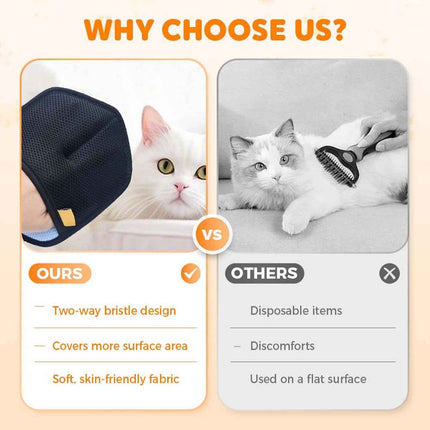 Pet Static Electricity Hair Removal Gloves Pet Remover 2026 New Electrostatic Pet Removal Gloves for Dogs Thickened Brush Reusable Washable Pet Remover Glove Tool for Furniture Couch Car Blue.