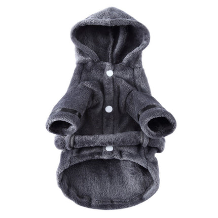 LGCASL Pet Bathrobes, Pajamas Clearance! Dog Cat Bathrobe Pet Clothes Hotel Bath Towel Pet Bathrobe Nightgown Pajamas (Army Green, L) XL Grey.