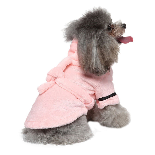 LGCASL Pet Bathrobes, Pajamas Clearance! Dog Cat Bathrobe Pet Clothes Hotel Bath Towel Pet Bathrobe Nightgown Pajamas (Army Green, L) XL Pink.