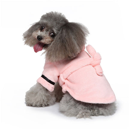 LGCASL Pet Bathrobes, Pajamas Clearance! Dog Cat Bathrobe Pet Clothes Hotel Bath Towel Pet Bathrobe Nightgown Pajamas (Army Green, L) XL Pink.