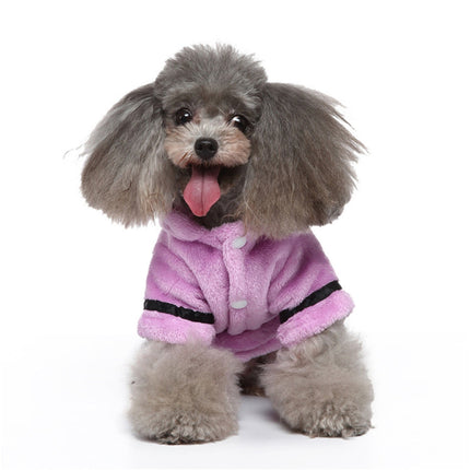 LGCASL Pet Bathrobes, Pajamas Clearance! Dog Cat Bathrobe Pet Clothes Hotel Bath Towel Pet Bathrobe Nightgown Pajamas (Army Green, L) XL Purple.