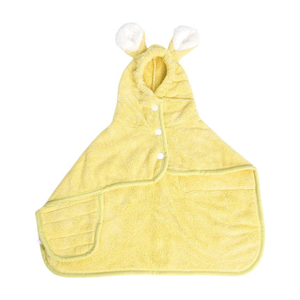 LGCASL 2026 New Puppy Bathrobe with Hood, Dog Bathrobe Absorbent Towel for Small Dogs Fast Drying Dog Robe Coat with Hood Puppy Towel Wrap Pet Grooming After Shower (Blue, Xs) XL Yellow.