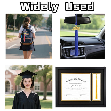 LGCASL 2026 Tassel Graduation, White Graduation Tassel, Tassel Charms for Graduations Cap Decorations, Tassels Memorial Grad Cords Class of 2026 High School Graduate Hat Ceremonies Accessories 1pc 2026 Graduation Season Hat Tassel Pendant White.