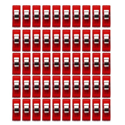 WQQZJJ Office Supplies 50 PCS Clear Sewing Craft Quilt Binding Plastic Clips Clamps Pack RD Up To 40% Off Home on Clearance.