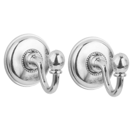 WQQZJJ Organization And Storage 2x Metal Curtain Holdback Wall Tie Back Hooks Hanger Holder Window Curtain Hooks On Clearance Silver.