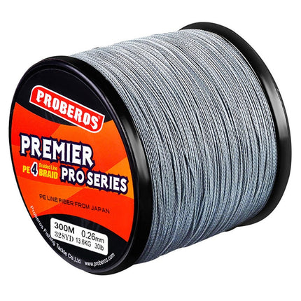 WQQZJJ Outdoor Fun Gifts Super Strong Abrasion Resistant PE braid Fishing Line 4 Strands 300M 30LB on Clearance F.