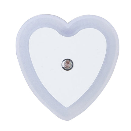 Eguiwyn Night light Heart Shape Plug-in Intelligent Light Sensor Control LED Night Light Lamp For Bedroom Hallway Night Lights White.