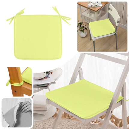 Clearance! JWDX Cushion, Dining Chair Cushion, Clearance Square Strap Garden Chair Pads Seat Cushion for Outdoor Bistros Stool Patio Dining Room Yellow.