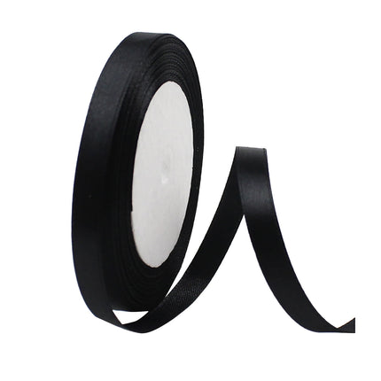 Clearance! JWDX Home Decoration, Gift Wrapping Tape, 25Yd Satin Ribbon 10Mm Fabric Gift Ribbon For Wedding Christmas Birthday Gift Black.