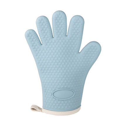 JWDX Oven Mitts, Oven Mitts and Pot Holders Sets Clearance, Heat Insulating Gloves Heat Resistants Gloves Silica Gel Kitchen Heat Insulation Oven Gloves Baking High Temperature Resistants Blue 01-Blue.