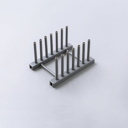 JWDX Dish Rack, Rack Clearance, Kitchen Plastic Pot Lid Shelf Cooking Storage Kitchen Decor Tool Stand Holder Grey.