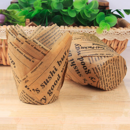 JWDX Tart Cup Clearance! Cupcake Liners Cup Paper Tuli Baking Wrappe Case Cake Muffin Cup Box, Egg Tart Cup Promotion Include 50+1Pc Cup Holder E.