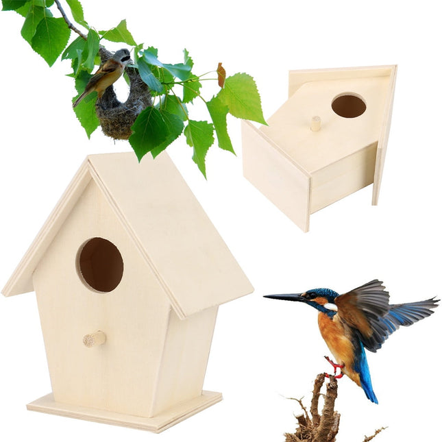Clearance! Ttybhh Bird Feeders, Dox Box Box House Bird Box Bird House Bird Bird House Wooden Other Khaki.