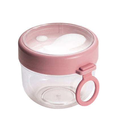 JWDX Kitchen, Kitchen Tools Clearance, Overnight Oats Jars Cereal Milk Container Leak Proof Oatmeal Jars Yogurt Containers with Lids Oatmeal to Go Container Pink.